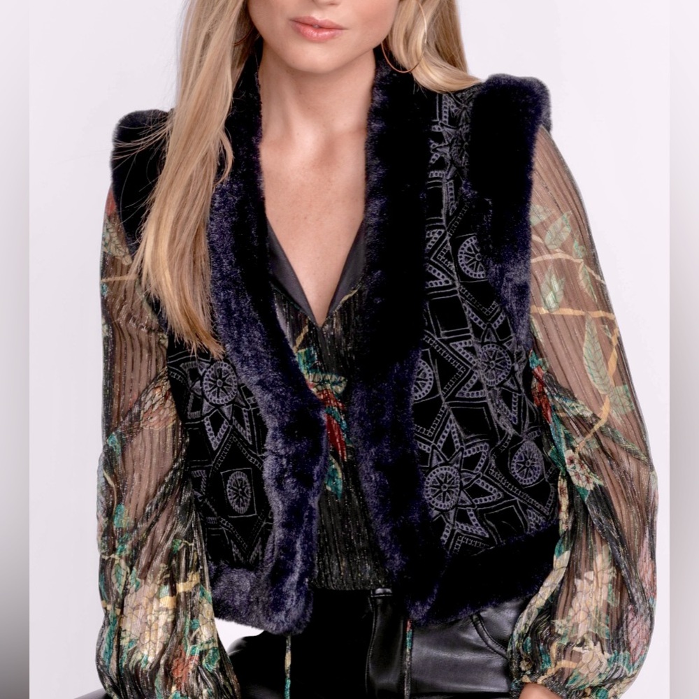 Johnny Was Morningside Silk-Blend Vest